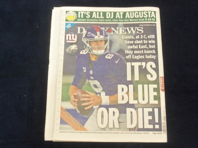 2020 NOVEMBER 15 NEW YORK DAILY NEWS NEWSPAPER- NYC LEGAL SYSTEM , MENTAL HEALTH
