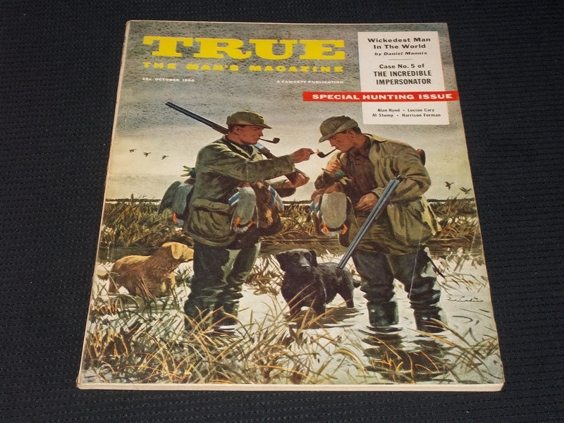 1956 OCTOBER TRUE MAGAZINE VERY NICE MAN'S COVER & ISSUE - E 3694