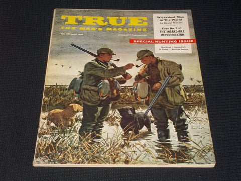 1956 OCTOBER TRUE MAGAZINE VERY NICE MAN'S COVER & ISSUE - E 3694