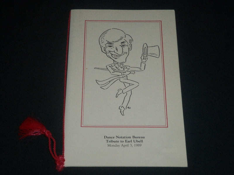1989 APRIL DANCE NOTATION BUREAU TRIBUTE TO EARL UBELL PROGRAM - J 4241