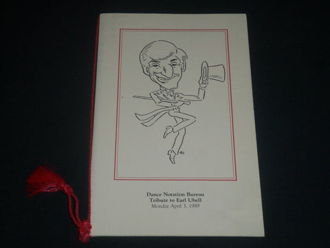 1989 APRIL DANCE NOTATION BUREAU TRIBUTE TO EARL UBELL PROGRAM - J 4241
