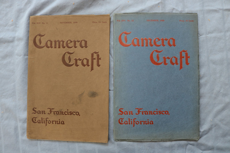 1909-1915 CAMERA CRAFT MAGAZINE - LOT OF 8 - O 3837