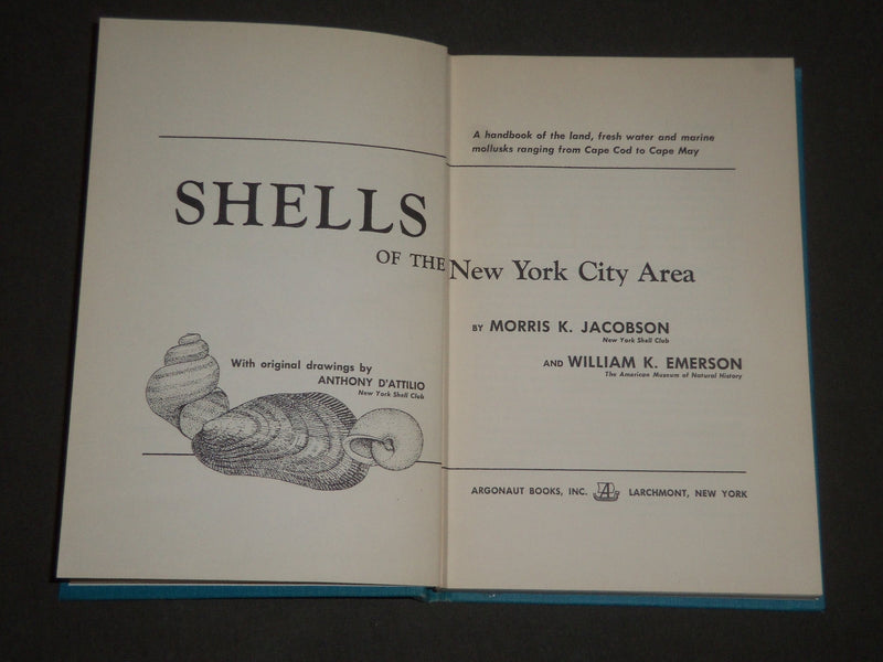 1961 SHELLS OF THE NEW YORK CITY AREA BY JACOBSON & EMERSON - KD 4415