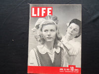 1943 APRIL 26 LIFE MAGAZINE - JUNIOR ARMY NAVY ORGANIZATION - L 336