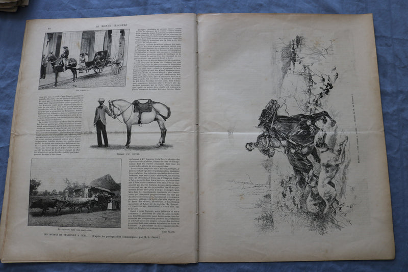 1894 JAN 20 LE MONDE ILLUSTRE MAGAZINE-LES EVENEMENTS DE SICILE-FRENCH - NP 8459