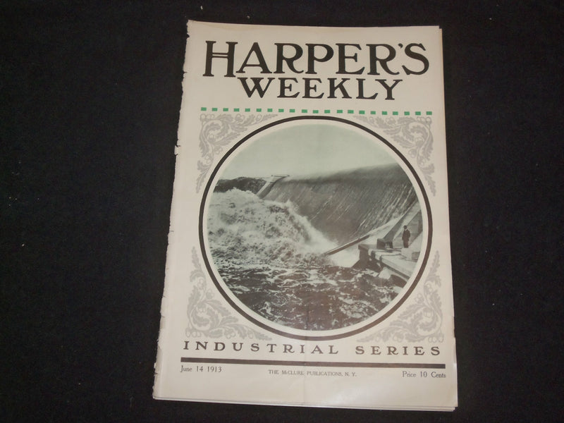 1913 JUNE 14 HARPER'S WEEKLY MAGAZINE - REMEMBERING THE MAINE - ST 6392