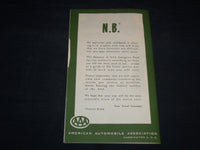 1963 AAA EMERGENCY SERVICE DIRECTORY - WESTERN REGION - J 8765