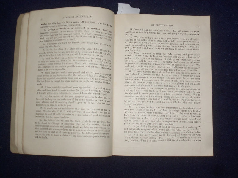 1929 BRIEF FUNDAMENTALS BY SHERWIN CODY SCHOOL OF ENGLISH - ROCHESTER, NY-J 9479