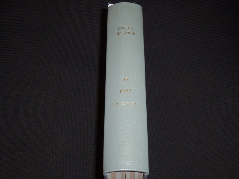 1987 JULY-AUGUST CANCER RESEARCH MAGAZINE BOUND VOLUME - 4 ISSUES - KD 6132O