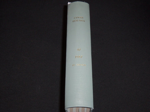1987 JULY-AUGUST CANCER RESEARCH MAGAZINE BOUND VOLUME - 4 ISSUES - KD 6132O