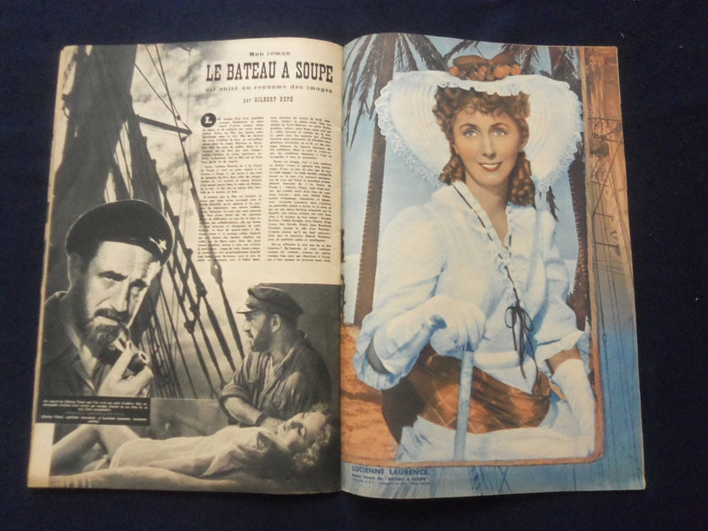 1946 CINEMONDE MAGAZINE- DANNY KAYE BACK COVER - VEDETTES DE NOEL - SP 4868I