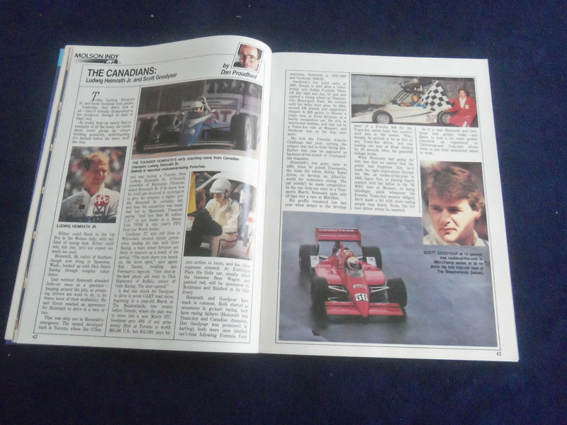 1987 JULY 17-19 MOLSON DIAMOND INDY RACING PROGRAM - SP 3804K