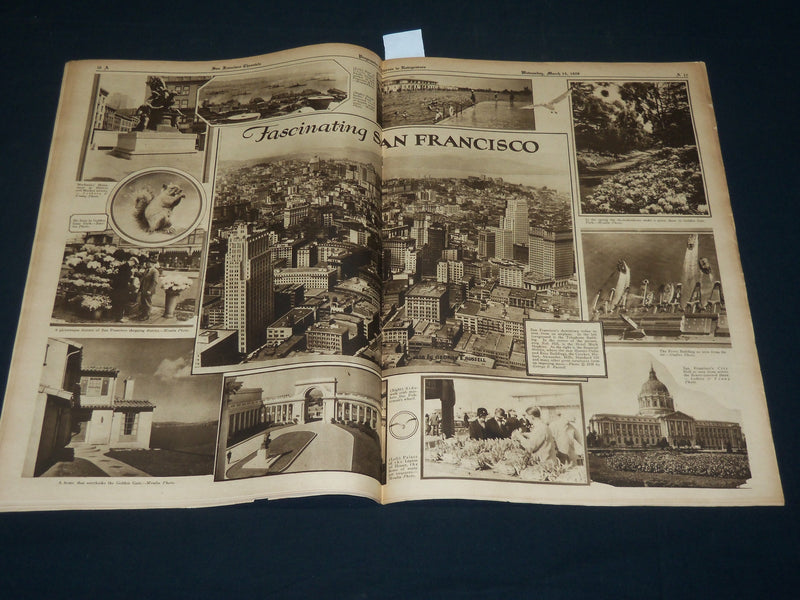 1928 MARCH 14 PROGRESSIVE CALIFORNIA IN ROTOGRAVURE - 3 SECTIONS - NP 5111