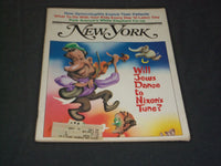 1972 AUGUST 14 NEW YORK MAGAZINE - WILL JEWS DANCE TO NIXON'S TUNE? - SP 3820