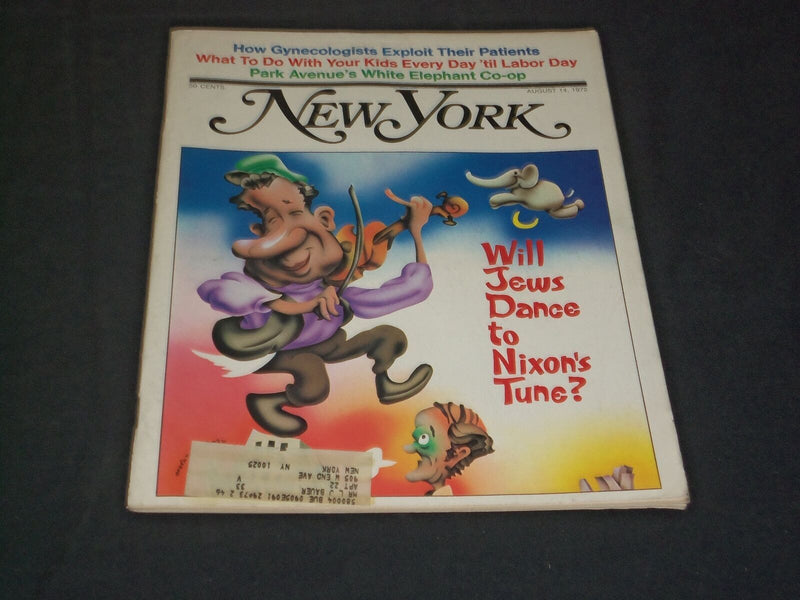 1972 AUGUST 14 NEW YORK MAGAZINE - WILL JEWS DANCE TO NIXON'S TUNE? - SP 3820