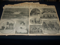 1910-1911 THE BOSTON HERALD SUNDAY PICTORIAL SECTIONS LOT OF 15 - UP 85