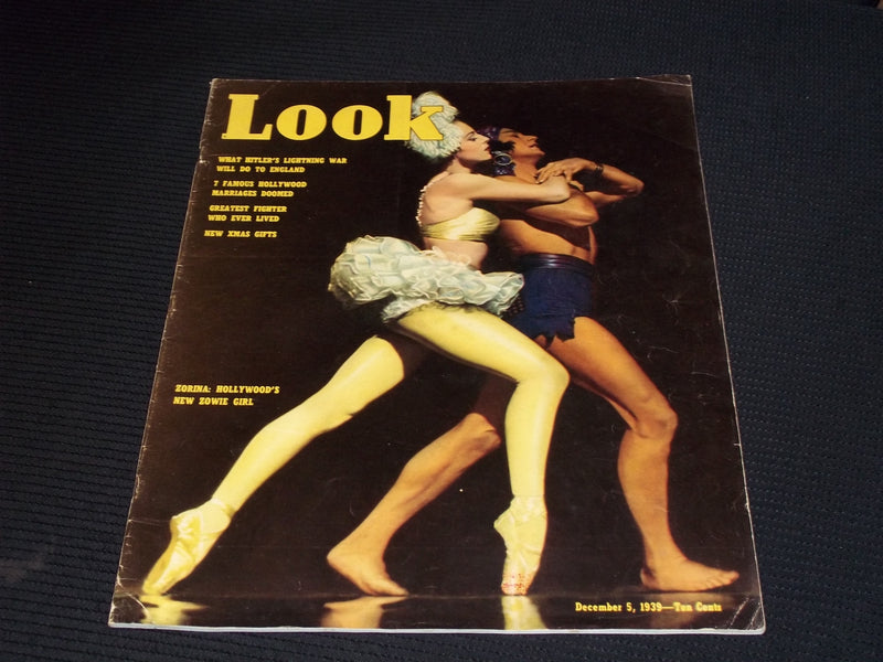 1939 DECEMBER 5 LOOK MAGAZINE - ZORINA FRONT COVER - E 20354