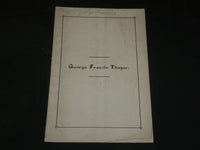 1878 GEORGE FANCIS THAYER FUNERAL SERVICE SERMON BY A. P. PUTNAM - J 6077
