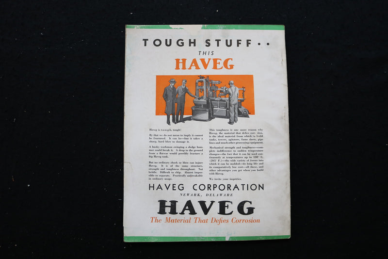 1934 APRIL CHEMICAL ENGINEERING MAGAZINE - PFAUDLER EQUIPMENT COVER - E 10267