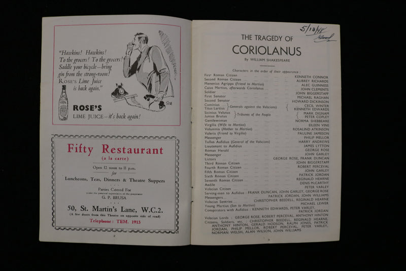 1948 NEW THEATRE PROGRAMS - LOT OF 3 - LONDON - K 1913
