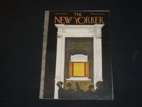 1945 JUNE 30 THE NEW YORKER MAGAZINE - ILLUSTRATED COVER - NY 124