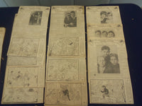 1926 S. F. BULLETIN BUTTONS AND FATTY COLOR COMICS - LOT OF 16 - NP 5208
