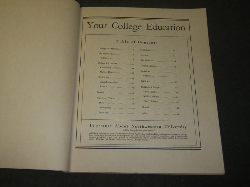 1935 FEBRUARY 25 NORTHWESTERN UNIVERSITY - YOUR COLLEGE EDUCATION - J 3586