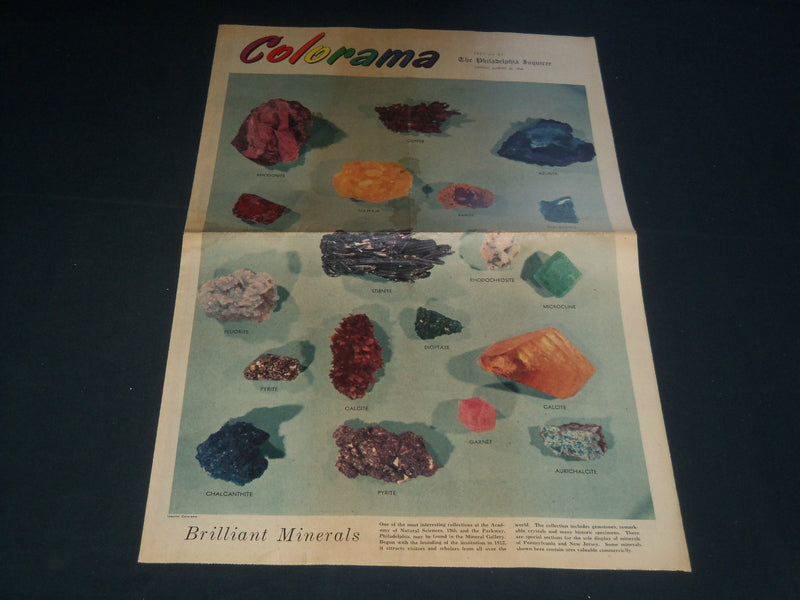 1954 PHILADELPHIA INQUIRER COLORAMA SECTIONS LOT OF 5 - NP 3794