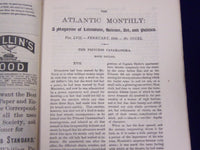 1886 THE ATLANTIC MONTHLY MAGAZINE LOT OF 6 ISSUES - GREAT WRITERS - WR 54