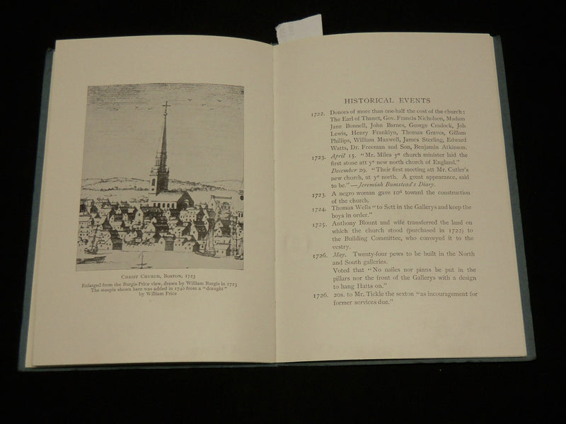 1923 CHRIST CHURCH BOSTON 200TH ANNIVERSARY BOOK - SALEM STREET - J 6569