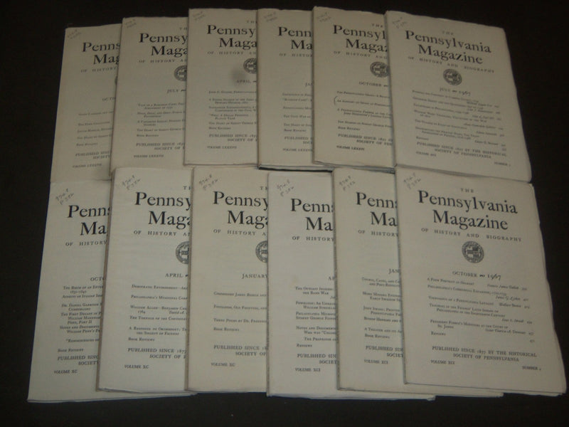 1952-1967 THE PENNSYLVANIA MAGAZINE LOT OF 22 DIFFERENT ISSUES - O 1805