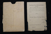 1920'S ITHACA SAVINGS BANK BOOK - ITHACA, NEW YORK - K 2205