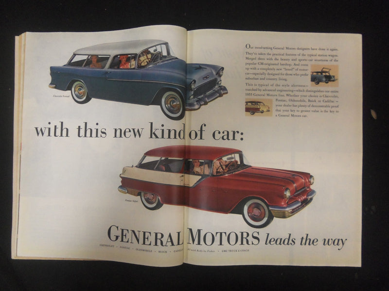 1955 JUNE 10 COLLIER'S MAGAZINE - GREAT ILLUSTRATIONS, ARTICLES & ADS - ST 4530