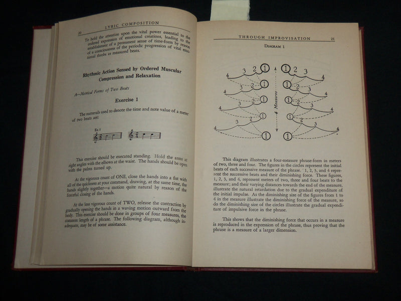 1927 LYRIC COMPOSITION THROUGH IMPROVISATION HARDCOVER BOOK - KD 6950