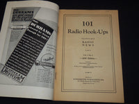 1930 RADIO NEWS 101 RADIO HOOK-UPS MAGAZINE COMPILED BY RADIO NEWS - J 7893