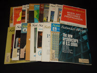 1965 SATURDAY REVIEW MAGAZINES LOT OF 20 ISSUES - NICE COVERS - WR 104D