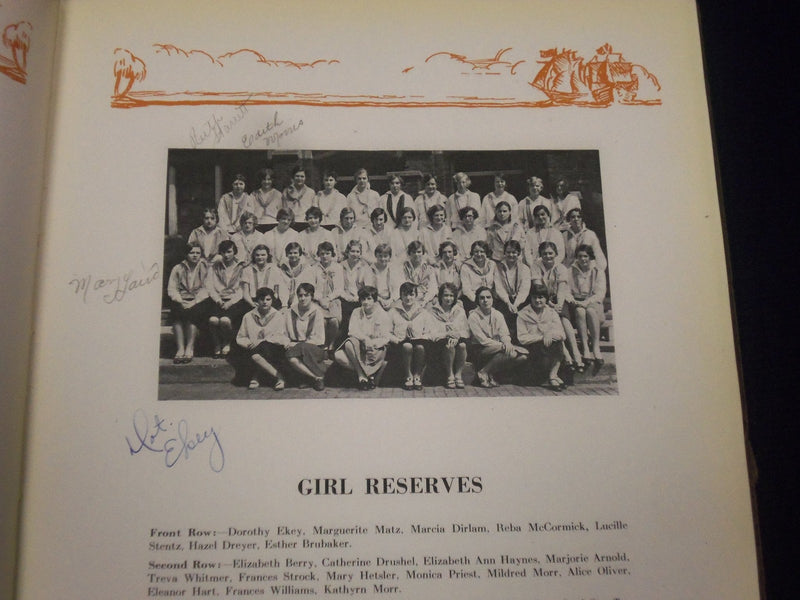 1930 TREASURE CHEST ASHLAND HIGH SCHOOL YEARBOOK - OHIO - PHOTOS - YB 521
