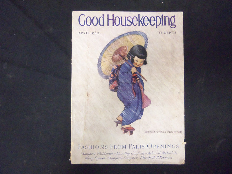1930 APRIL GOOD HOUSEKEEPING MAGAZINE - JESSIE WILCOX SMITH COVER - ST 4437