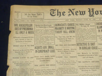1922 JUNE 25 NEW YORK TIMES - WM. ROCKEFELLER DIES - RATHENAU SLAIN - NT 8408