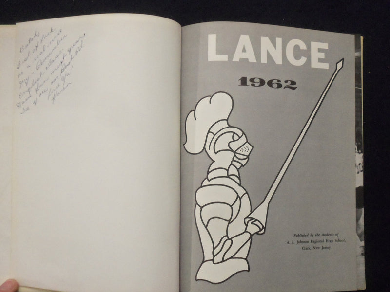 1962 LANCE ARTHUR L. JOHNSON REGIONAL HIGH SCHOOL YEARBOOK - CLARK, NJ - YB 3333