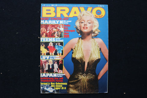 1979 APRIL 5 BRAVO MAGAZINE - MARILYN MONROE COVER - GERMAN - E 24535