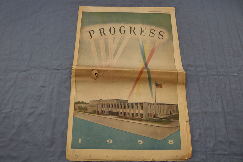 1958 MAY FORT WAYNE SENTINEL & JOURNAL - PROGRESS SECTIONS - LOT OF 2 - NP 8544