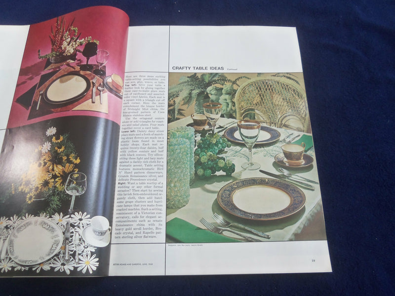 1968 JUNE BETTER HOMES AND GARDENS MAGAZINE - NICE COVER, PHOTOS & ADS- ST 4628R