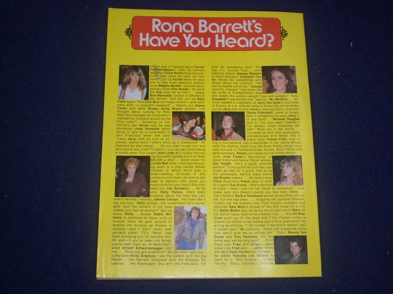 1979 OCTOBER RONA BARRETT'S HOLLYWOOD MAGAZINE - ELVIS PRESLEY - PHOTOS- ST 5968
