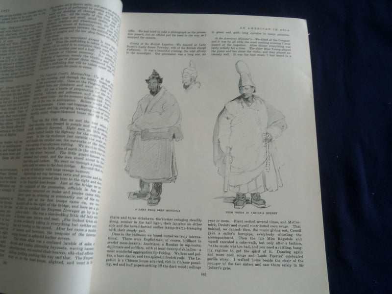 1920 OCTOBER ASIA MAGAZINE - GREAT PHOTOS & STORIES - SP 1222L