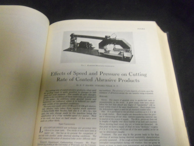1938 AMERICAN SOCIETY OF MECHANICAL ENGINEERS JOURNAL BOUND VOLUME - R 807