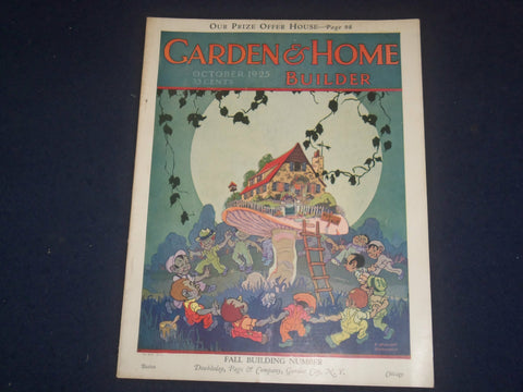1925 OCTOBER GARDEN MAGAZINE & HOME BUILDER - OUR PRIZE OFFER HOUSE - ST 5347J