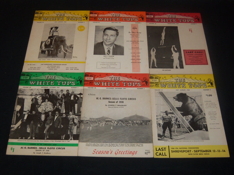 1963-1968 THE WHITE TOPS MAGAZINE LOT OF 34 ISSUES - CIRCUS - O 3688