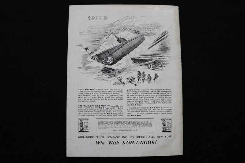 1942 DECEMBER AMERICAN ARTIST MAGAZINE - THIS IS THE ENEMY COVER - SP 4183L