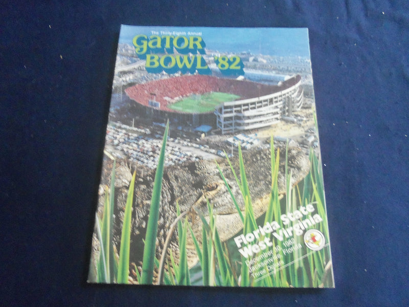 1982 DEC 30 GATOR BOWL PROGRAM - W. VIRGINIA UNIV VS FLORIDA ST UNIV - ST 4027D